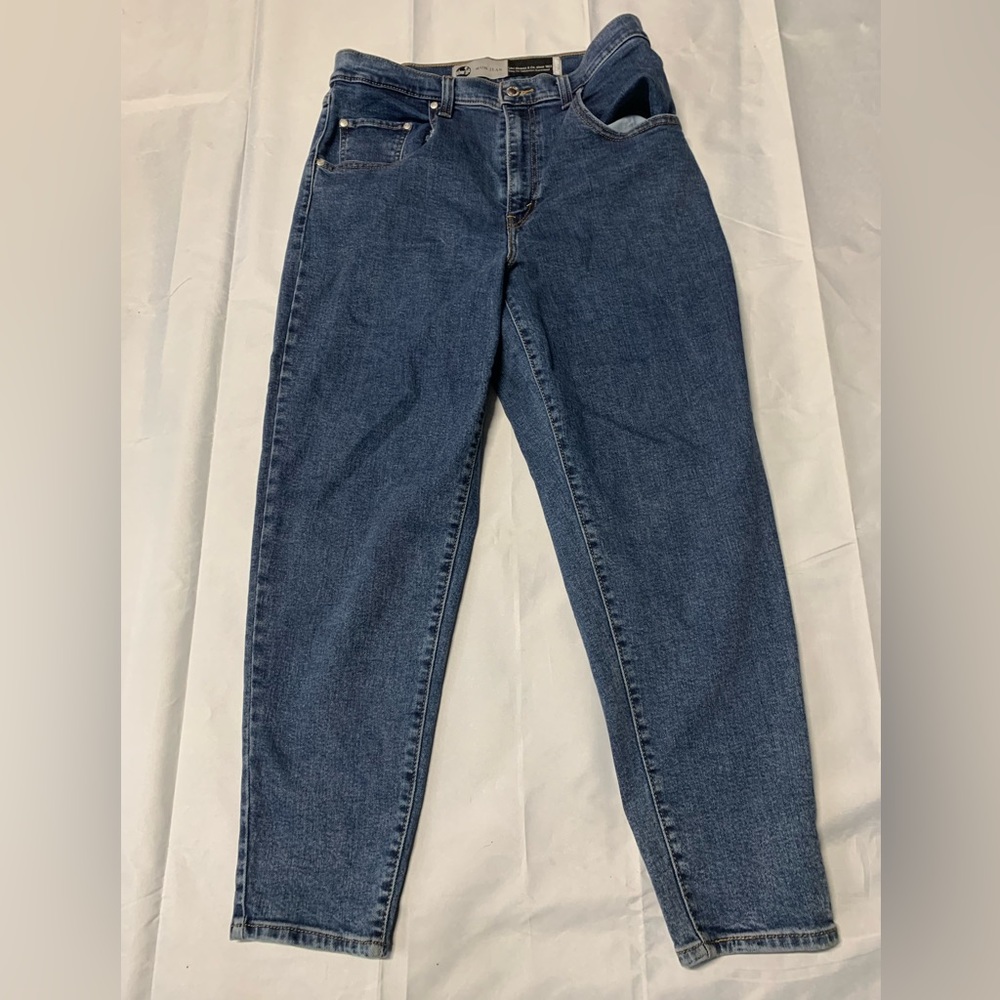 Levis Silver‎ Tab Jeans Womens 31 /27 Blue Denim Mom Jean Levi Strauss